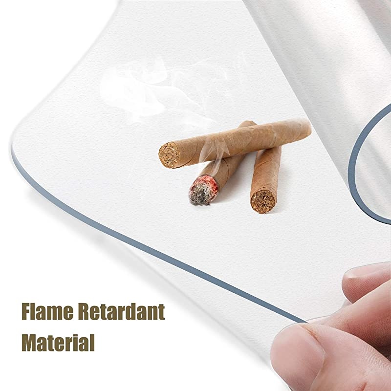 Chair Mat 2MM Rolling Chair Mat for Hardwood Floor Transparent PVC Home Office Floor Protector Mat 36 X 48 with Lip