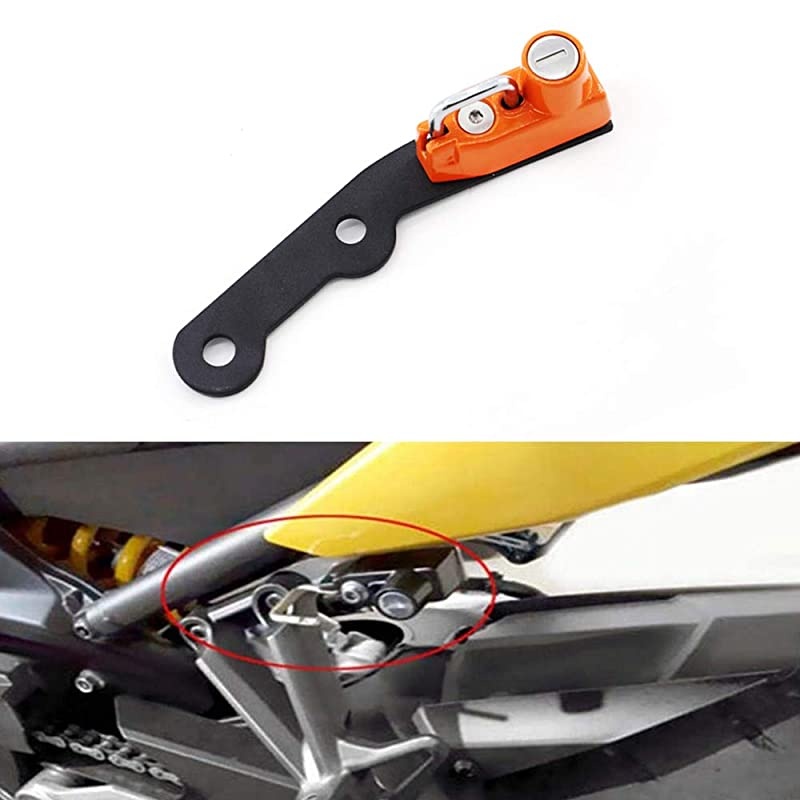 Helmet Lock for Yamaha XSR900 2015-2016 MT-09 2013-2017 FZ-09 2013-2017 FJ-09 2013-2017 - Orange