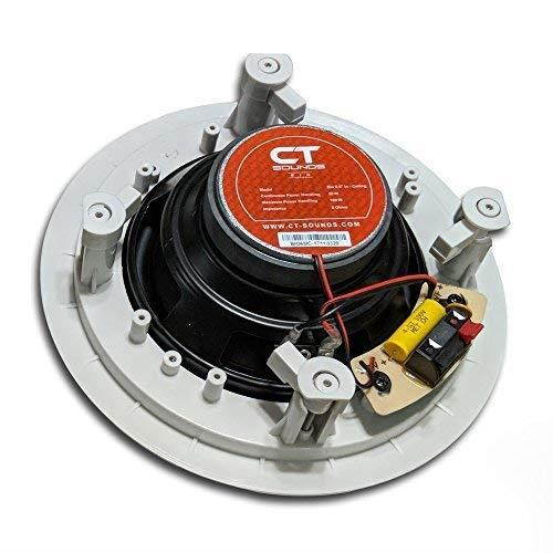 CT Sounds in-Ceiling Surround Sound 6.5" 2-Way Home Audio Weatherproof Speaker (1 Speaker)