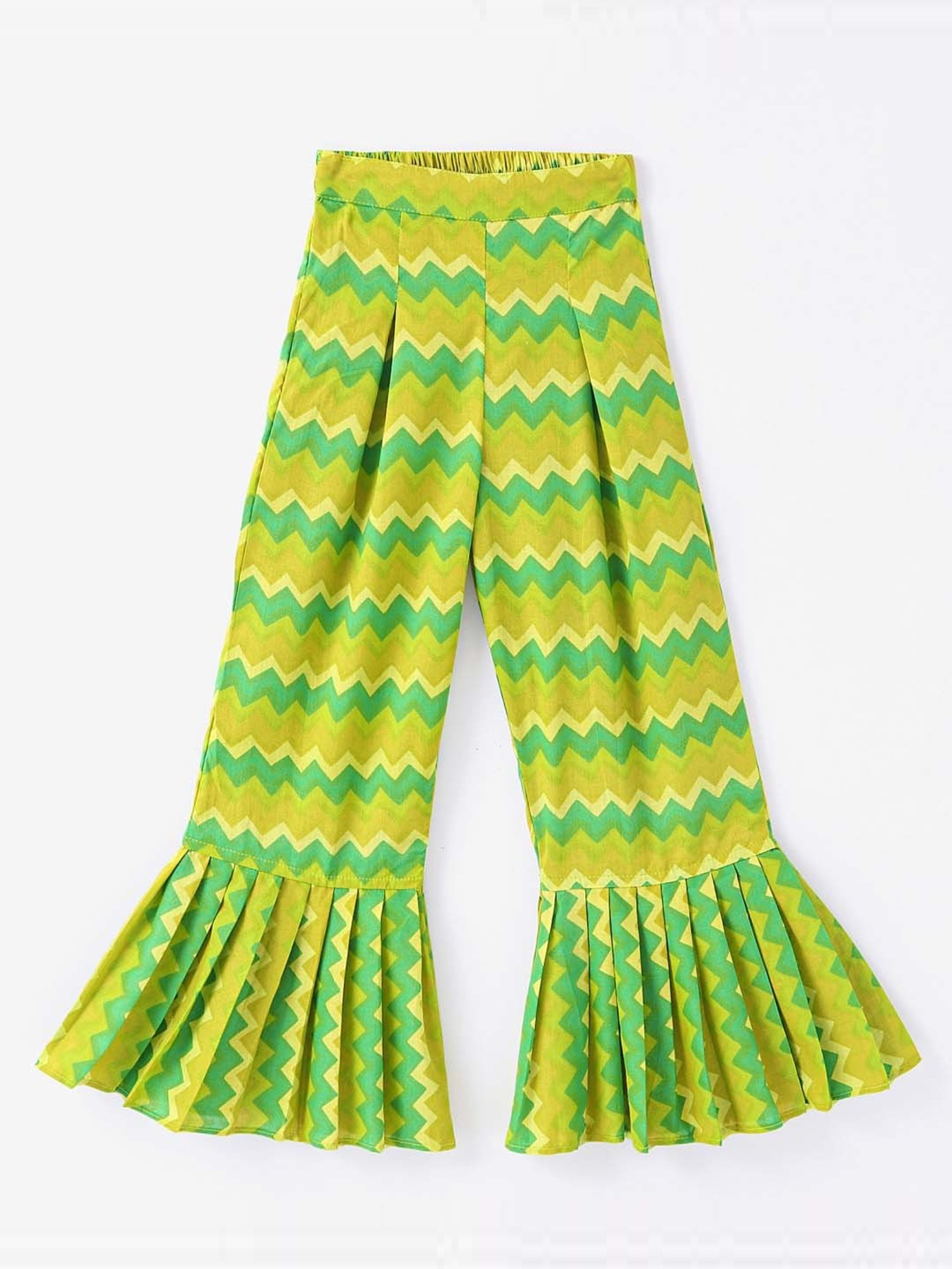 TWISHA Kids Blue & Green Applique Top Set