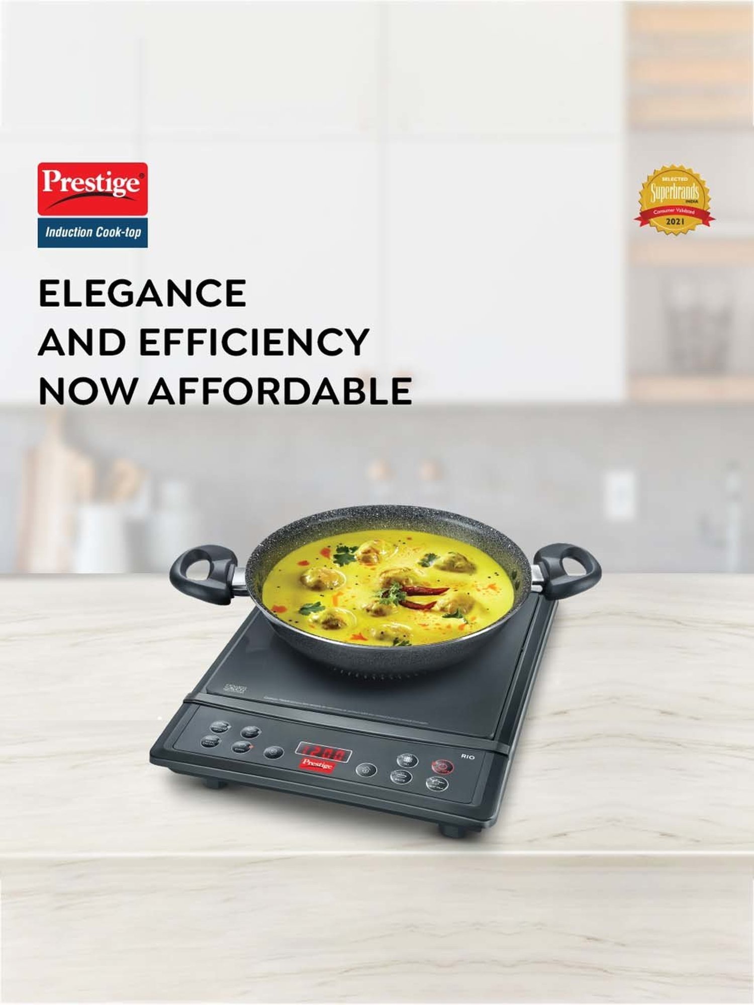 Prestige PIC 16.0 Plus 1900W Induction Cooktop (Black)