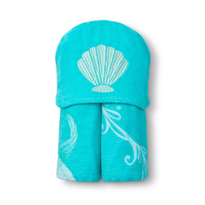 Disney Little Mermaid Hooded Towel
