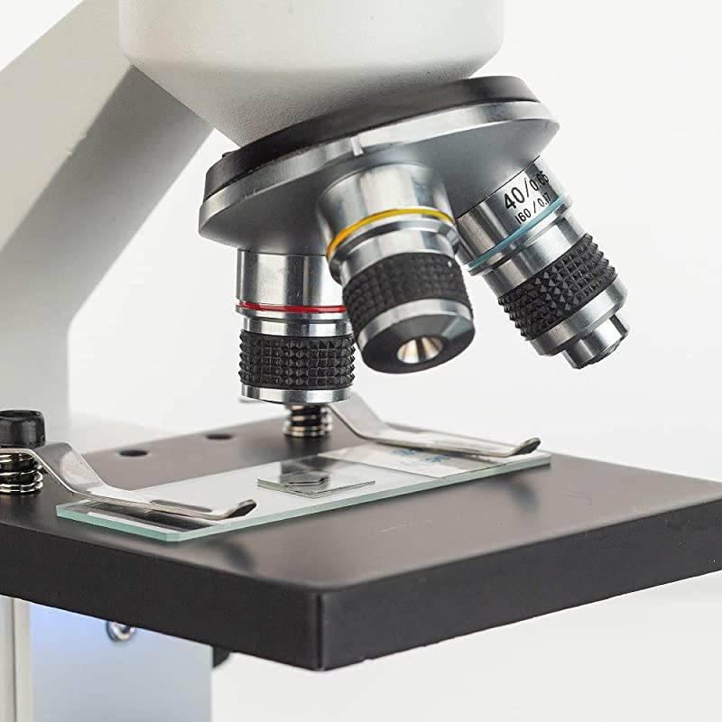 40X1000X Biological Compound Microscope with Prepared and Blank Slides for Student and Kids