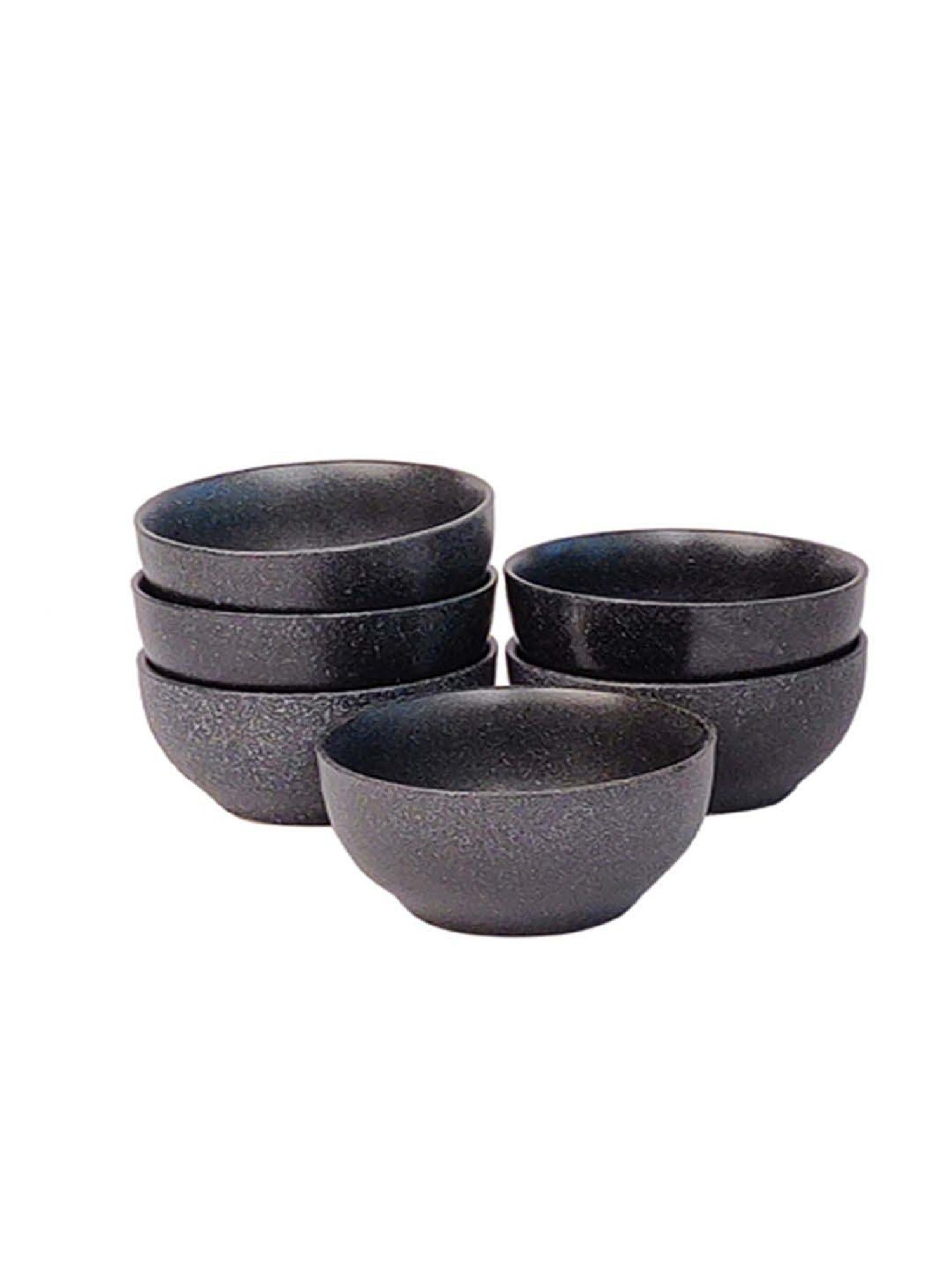 @home Nilkamal Black Polypropylene Snack Bowl With Lid (0.46 L)