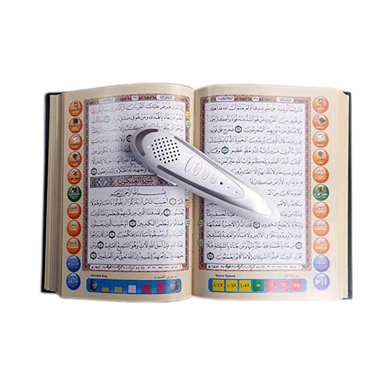 Quran Pen Reader with Extra Large colour coded Tajweed Quran Includes 4 extra Books