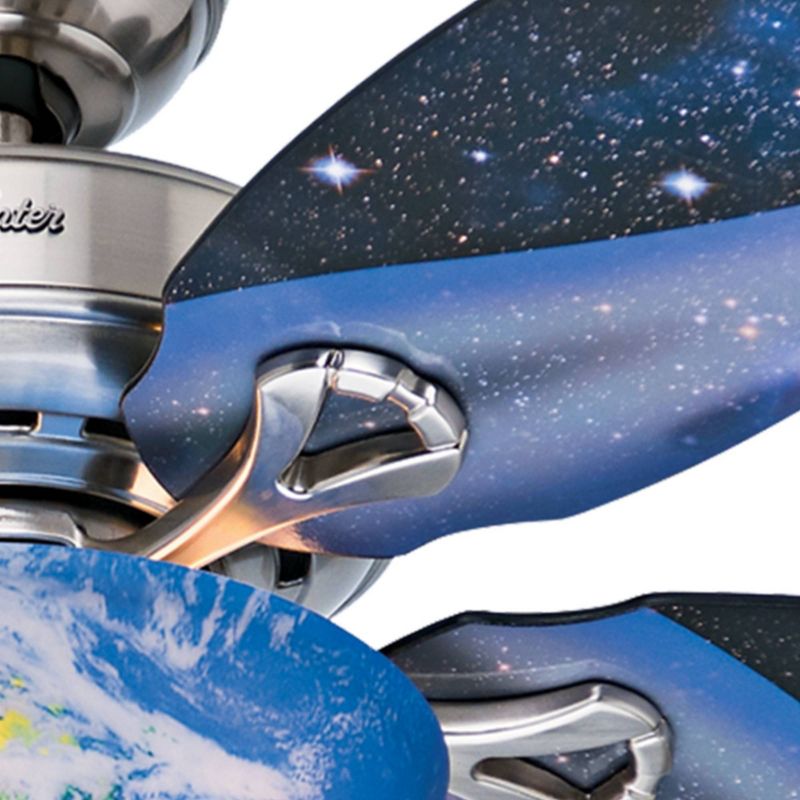 48" Discovery Ceiling Fan Nickel (Includes LED Light Bulb) - Hunter Fan