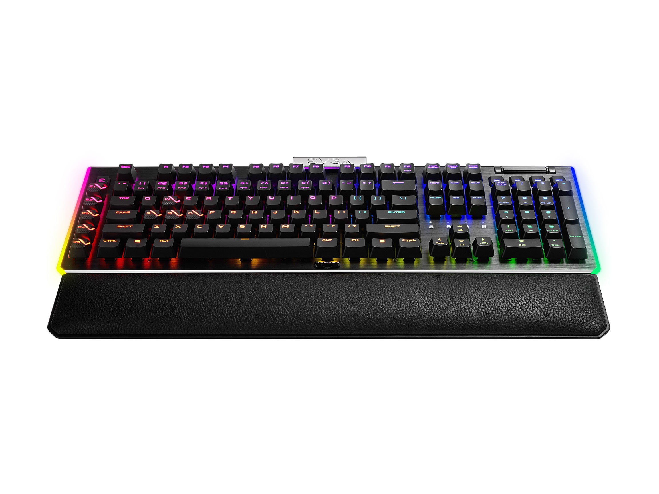 EVGA Z15 RGB Gaming Keyboard, RGB Backlit LED, Hotswapable Mechanical Kailh Speed Bronze Switches 822-W1-15US-KR (Clicky)