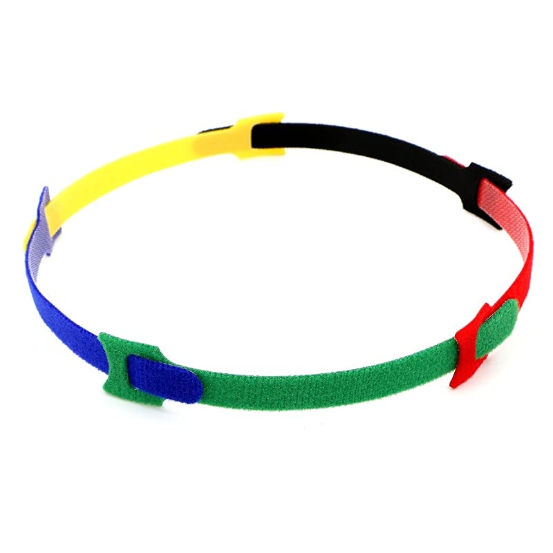 50pcs Reusable Fastening Adjustable Cable Ties Wire Management 6 Inch Multicolour