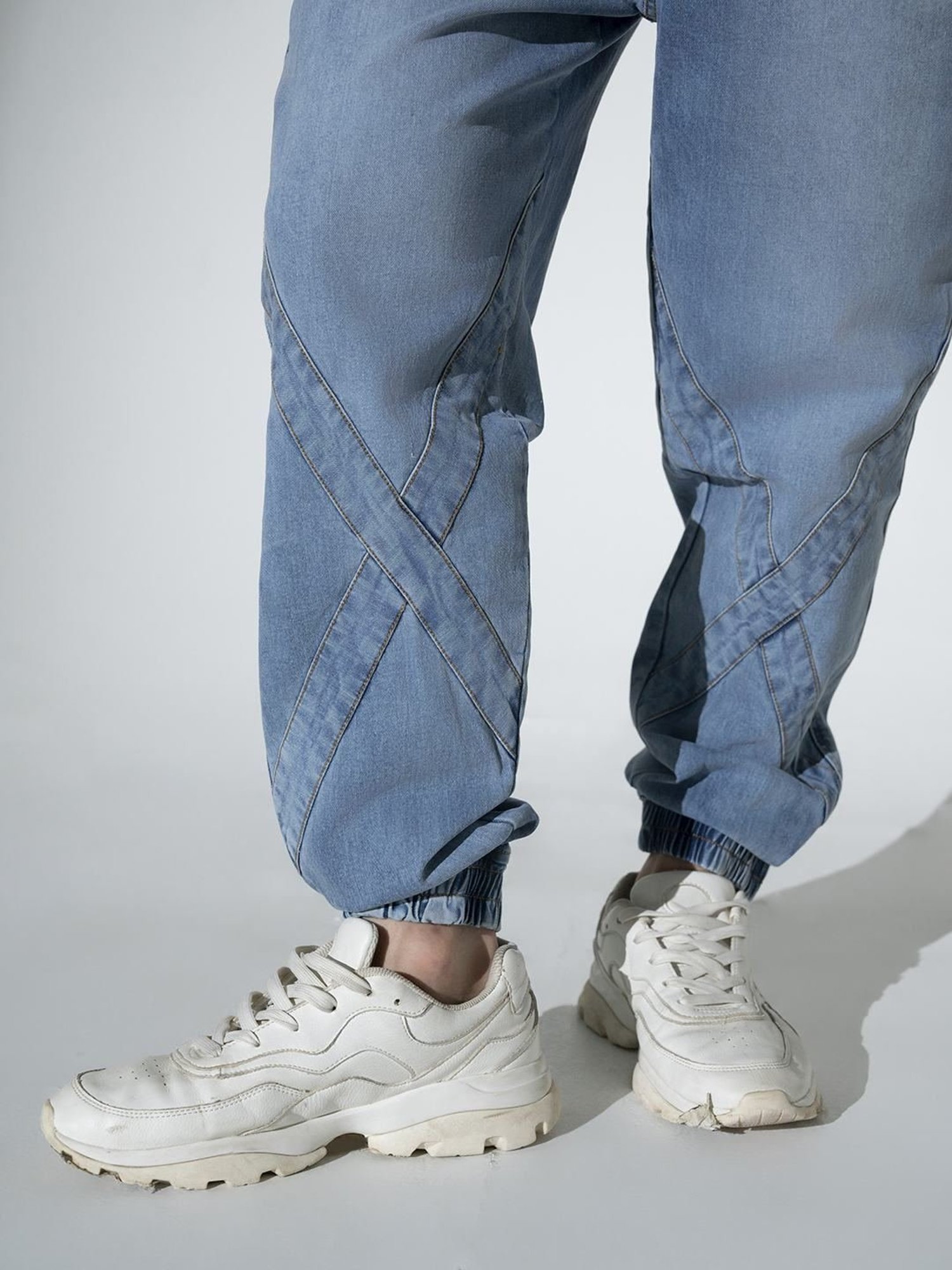 Hubberholme Blue Relaxed Fit Jogger Jeans