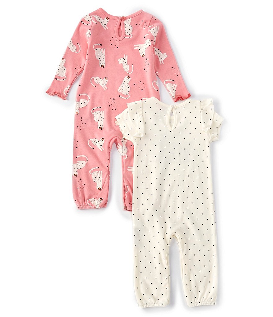 Baby Starters Baby Girls 3-9 Months Stay Wild 2-Pack Coveralls