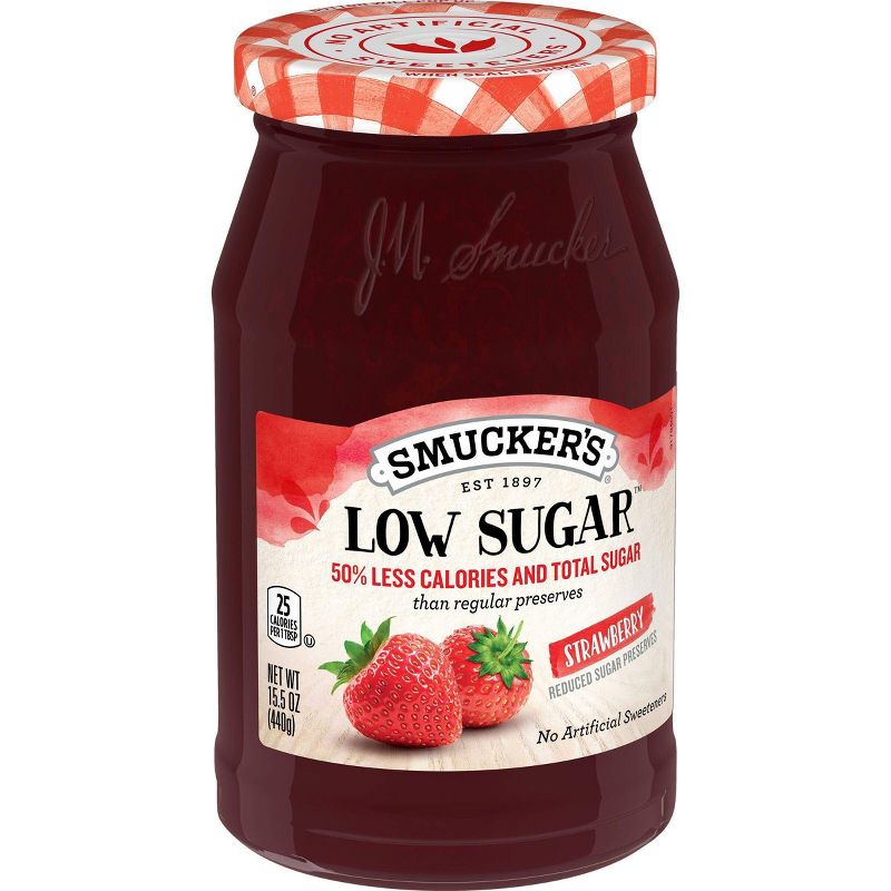 Smucker's Low Sugar Strawberry Preserves - 15.5oz