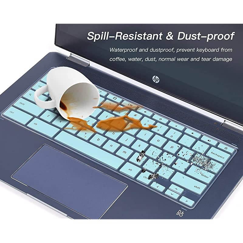 Cover for HP x360 14" Chromebook, Chromebook X360 14a, HP Chromebook 14-DA 14B-CA 14a-na 14-db 14-ca 14-ak and HP Chromebook 14 G2 G3 G4 G5, Chromebook 14 Skin, Mint Green