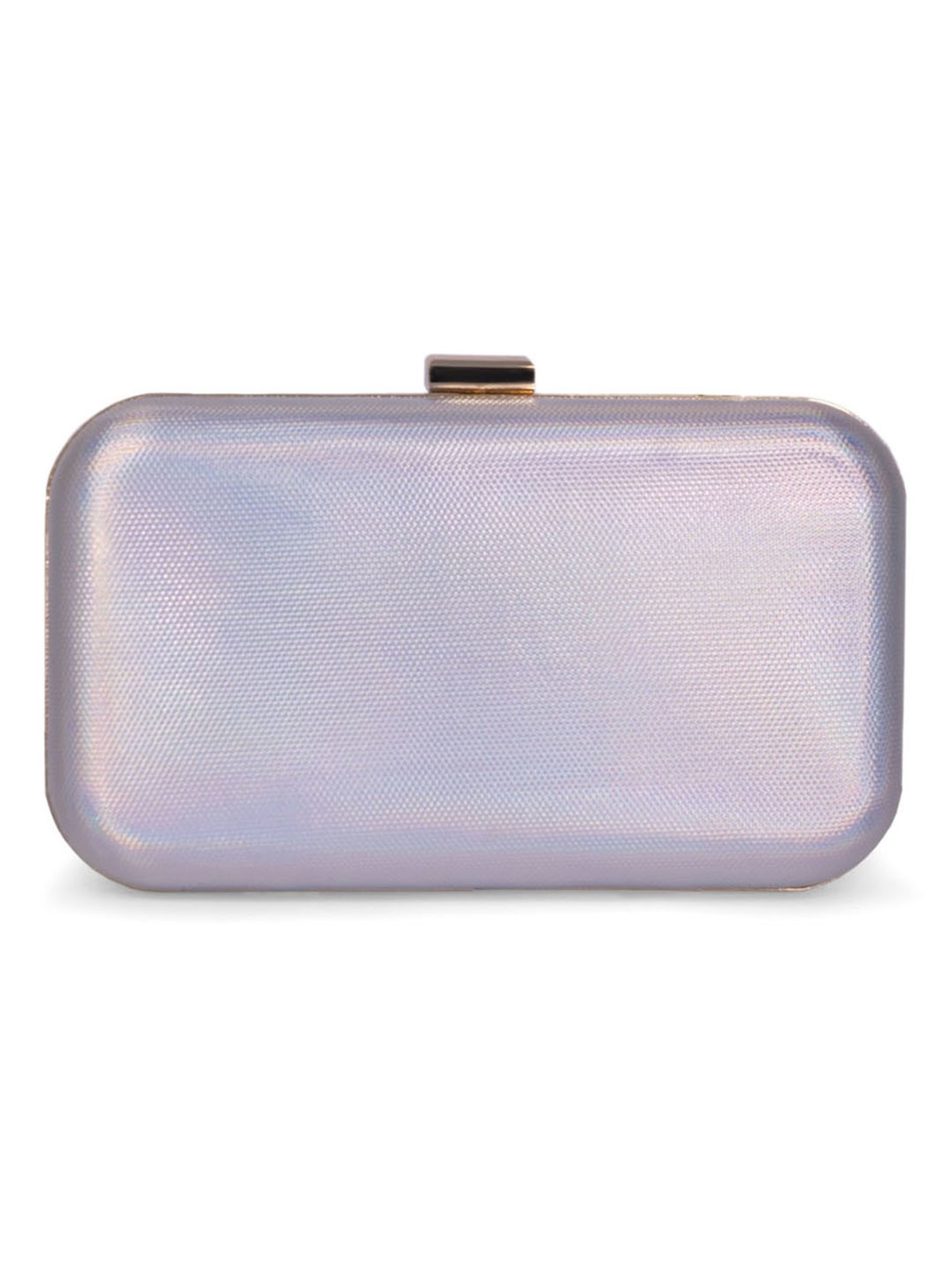 Modern Myth Multicolor Light Wave Holographic Clutch