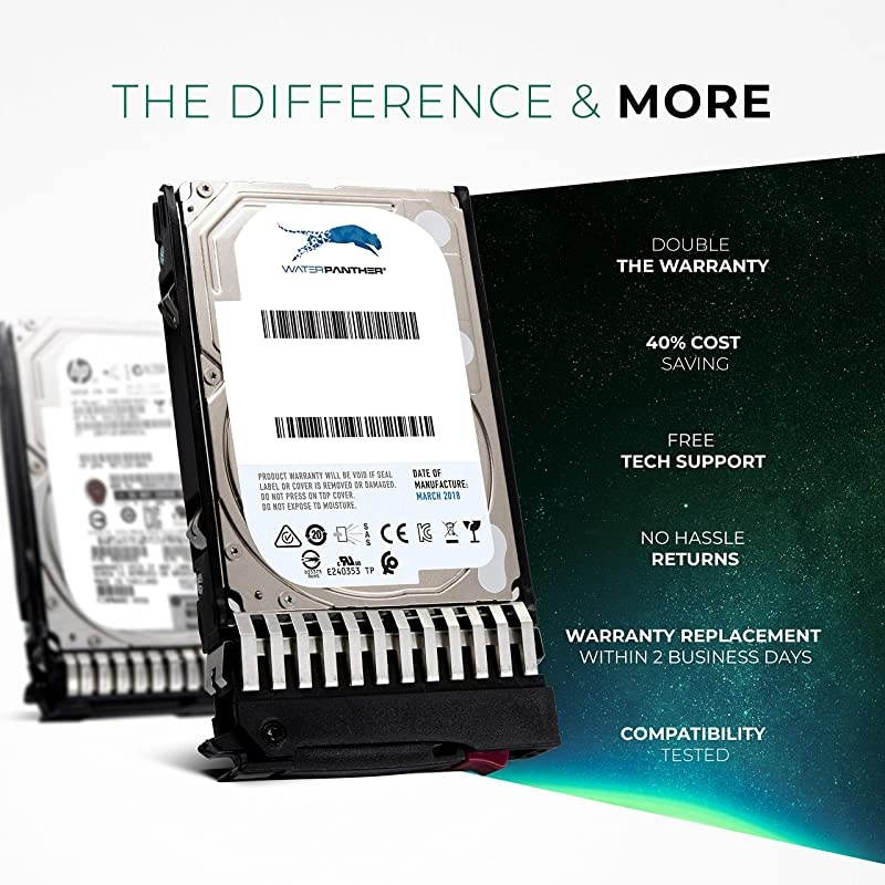 GB 10K RPM 512n SAS 6Gb/s 2.5-Inch HDD for HP Proliant Servers | Enterprise Data Center Hard Drive in HPE G7 Tray Compatible with 581286-B21 581311-001 597609-003 EG0FBDBU