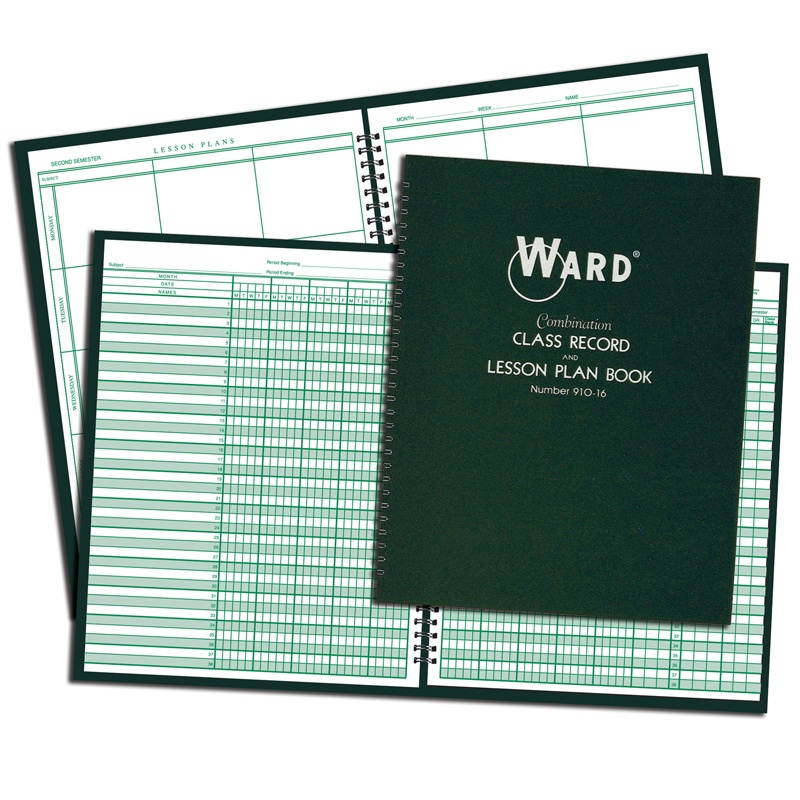 Ward Combination Record & Plan Book 9-10 Weeks 6 Periods/Day 11 x 8-1/2 91016
