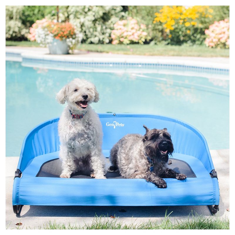 Gen7Pets Cool-Air Cot Pet Bed - Trailblazer Blue - Medium