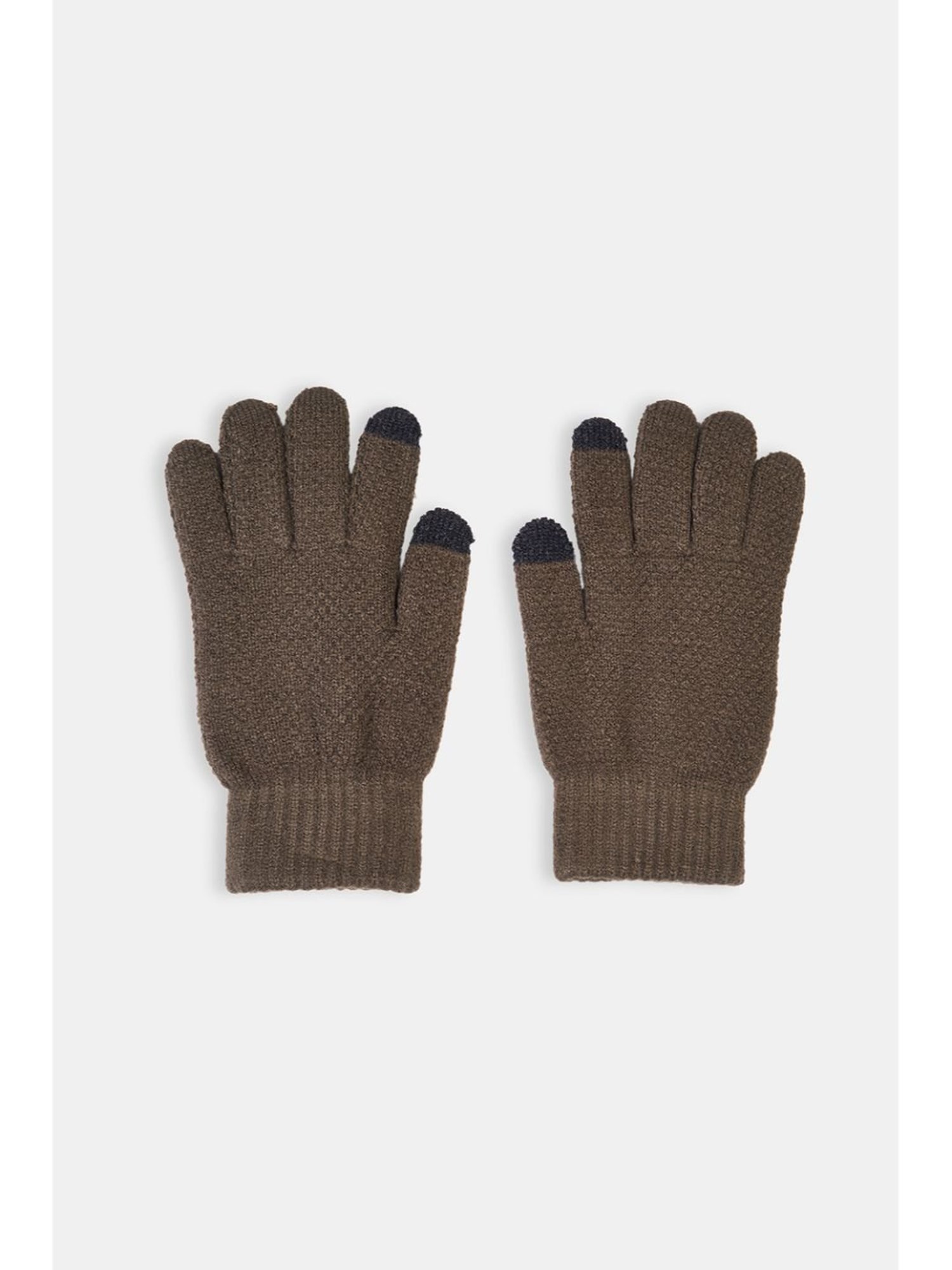Byford by Pantaloons Brown Solid Gloves