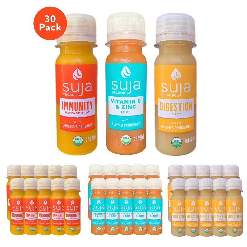 Suja Immunity & Digestion Shots Variety Pack - 2 fl oz/30pk