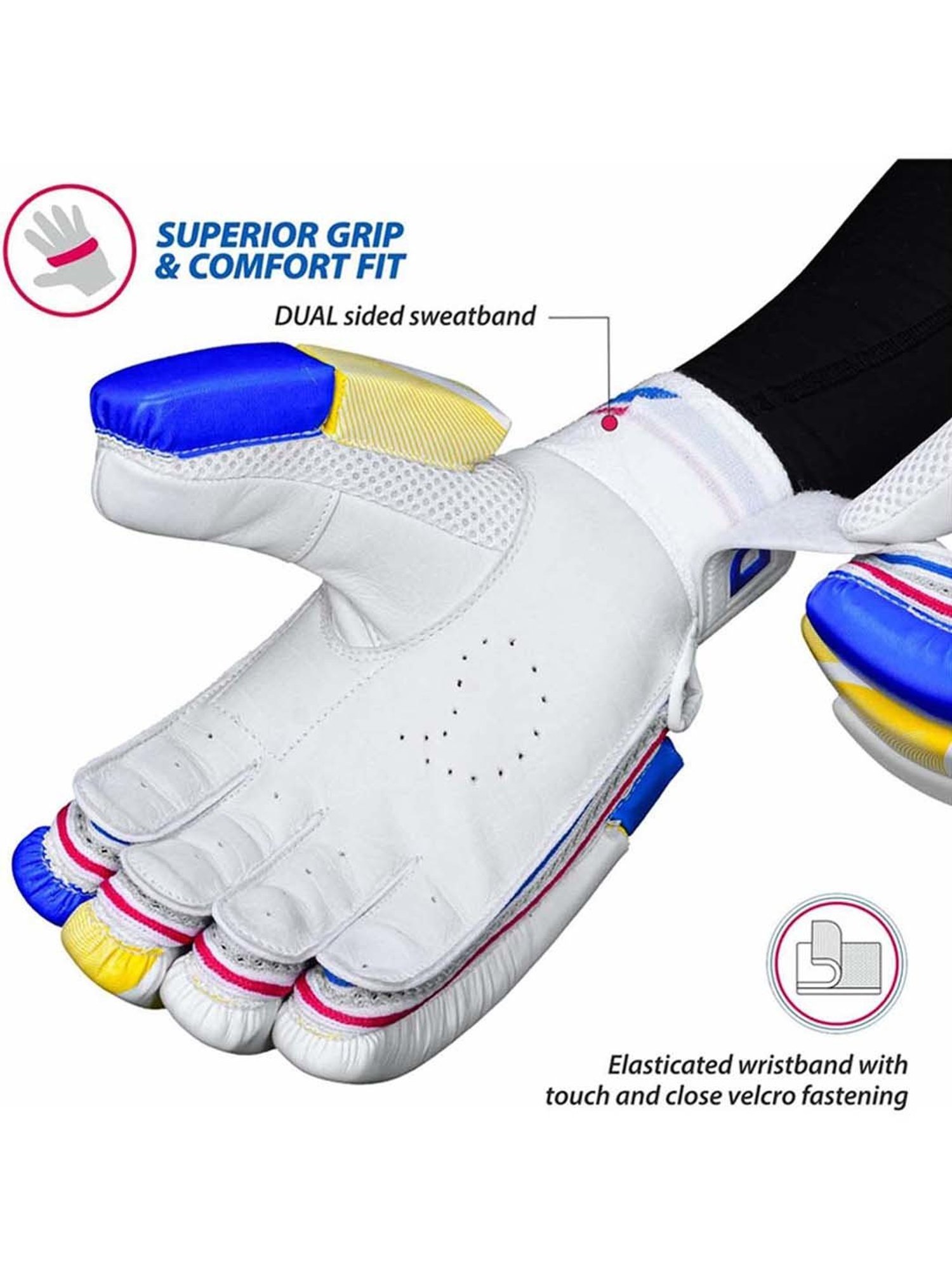 DSC Intense Rage Cricket Batting Gloves Size - Boys