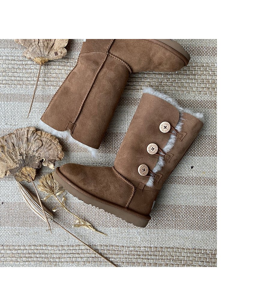 UGG&reg; Girls' Bailey Button Triplet II Boots (Youth)