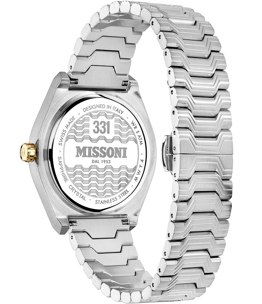 Missoni Mens 331 Tempo Stainless Steel Watch