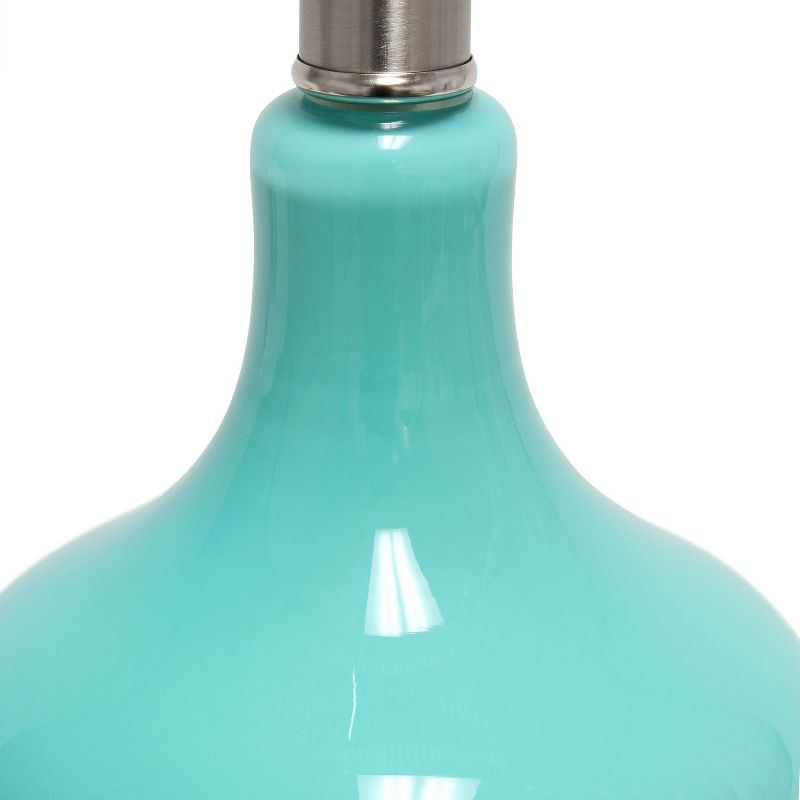 Paseo Table Lamp with Fabric Shade Teal - Lalia Home