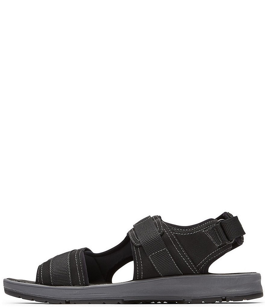 Rockport Men's Lucky Bay Sport 3 Strap Suede Sandals