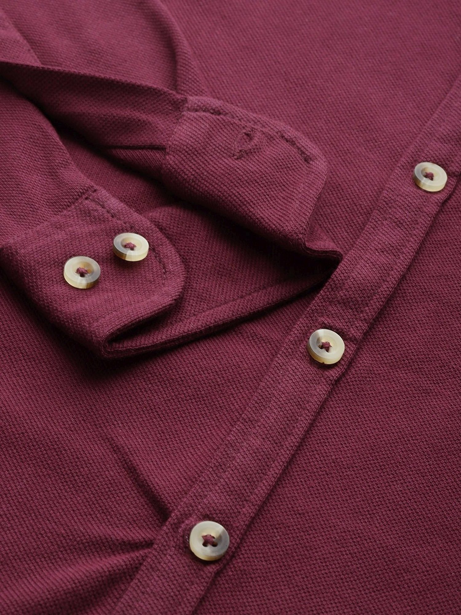 Manq Maroon Slim Fit Shirt