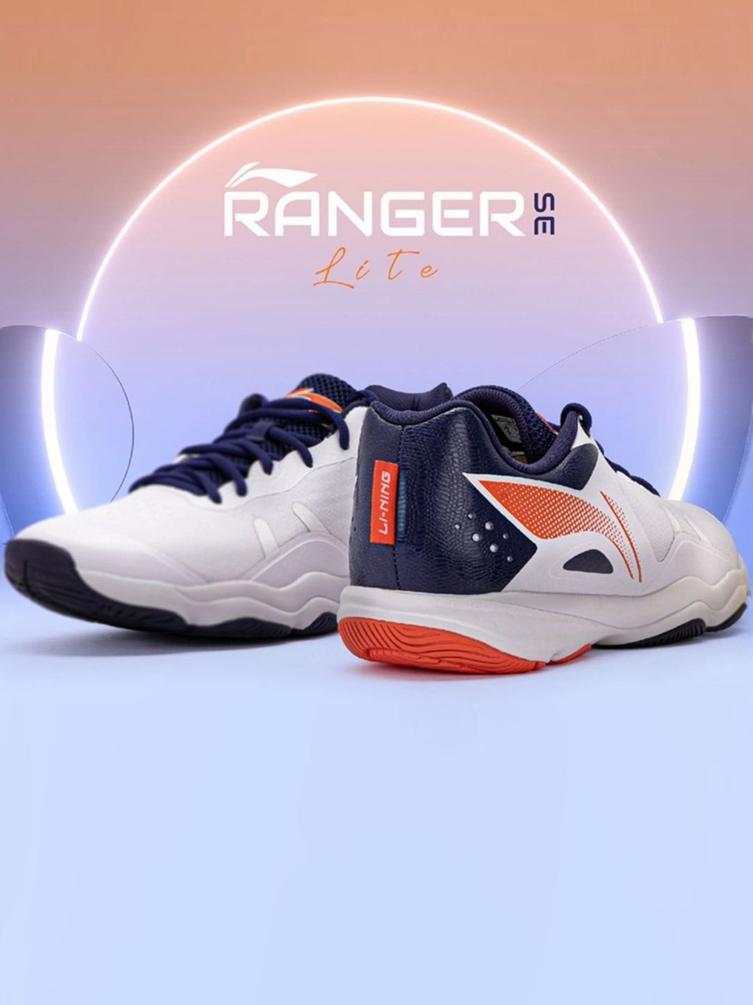 Li-Ning Men's RANGER LITE SE White Indoor Court Shoes