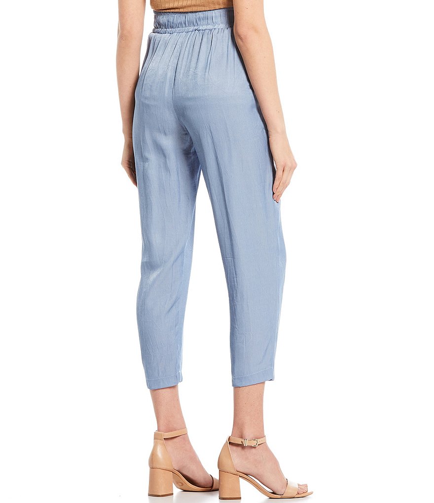 June & Hudson Tie Front Pants