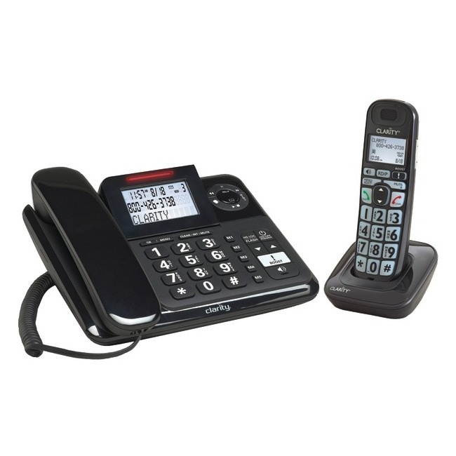 Clarity 53727.000 E814CC Moderate Hearing Loss Corded and Cordless Phone Combo
