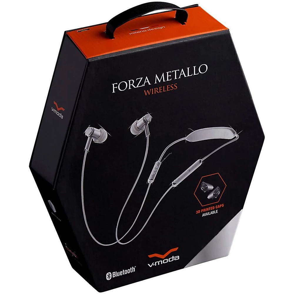 V-Moda Forza Metallo Wireless In-Ear Bluetooth Headphones, Silver #FRZM-W-SV