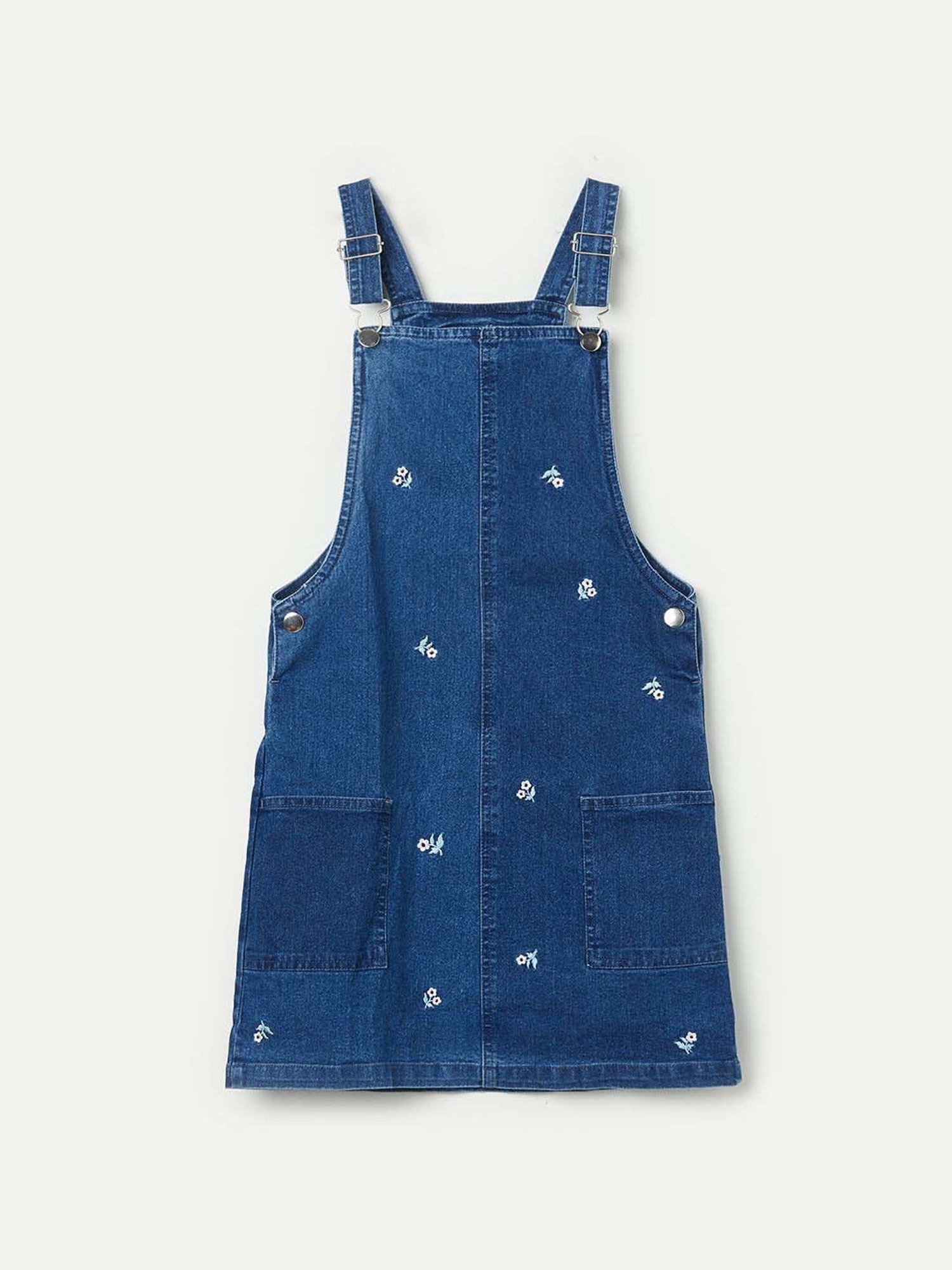 Fame Forever by Lifestyle Kids Mid Blue Cotton Casual Dress