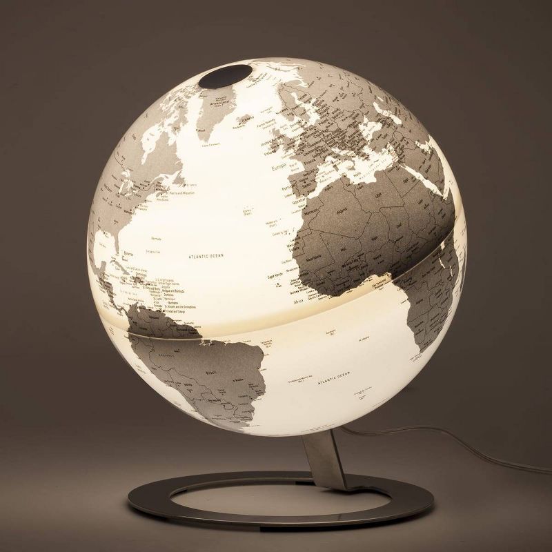 iGlobe Illuminated Designer Globe Light Chrome - Waypoint Geographic
