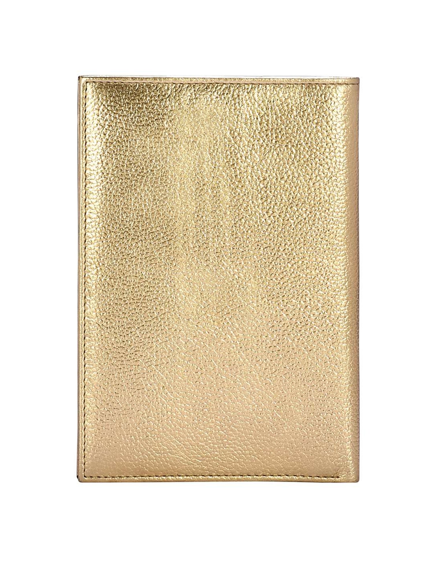 Eske Skylar Gold Solid Medium Passport Holder