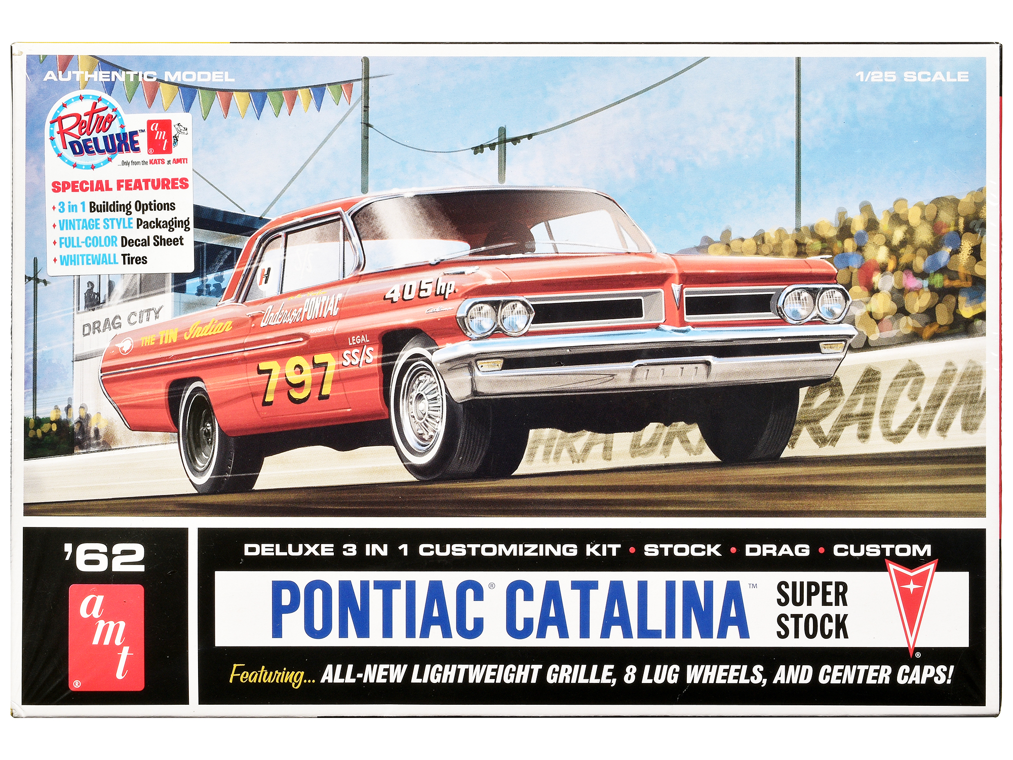 Level 4 Model Kit 1969 Pontiac GTO 2-in-1 Kit 1/24 Scale Model by Revell