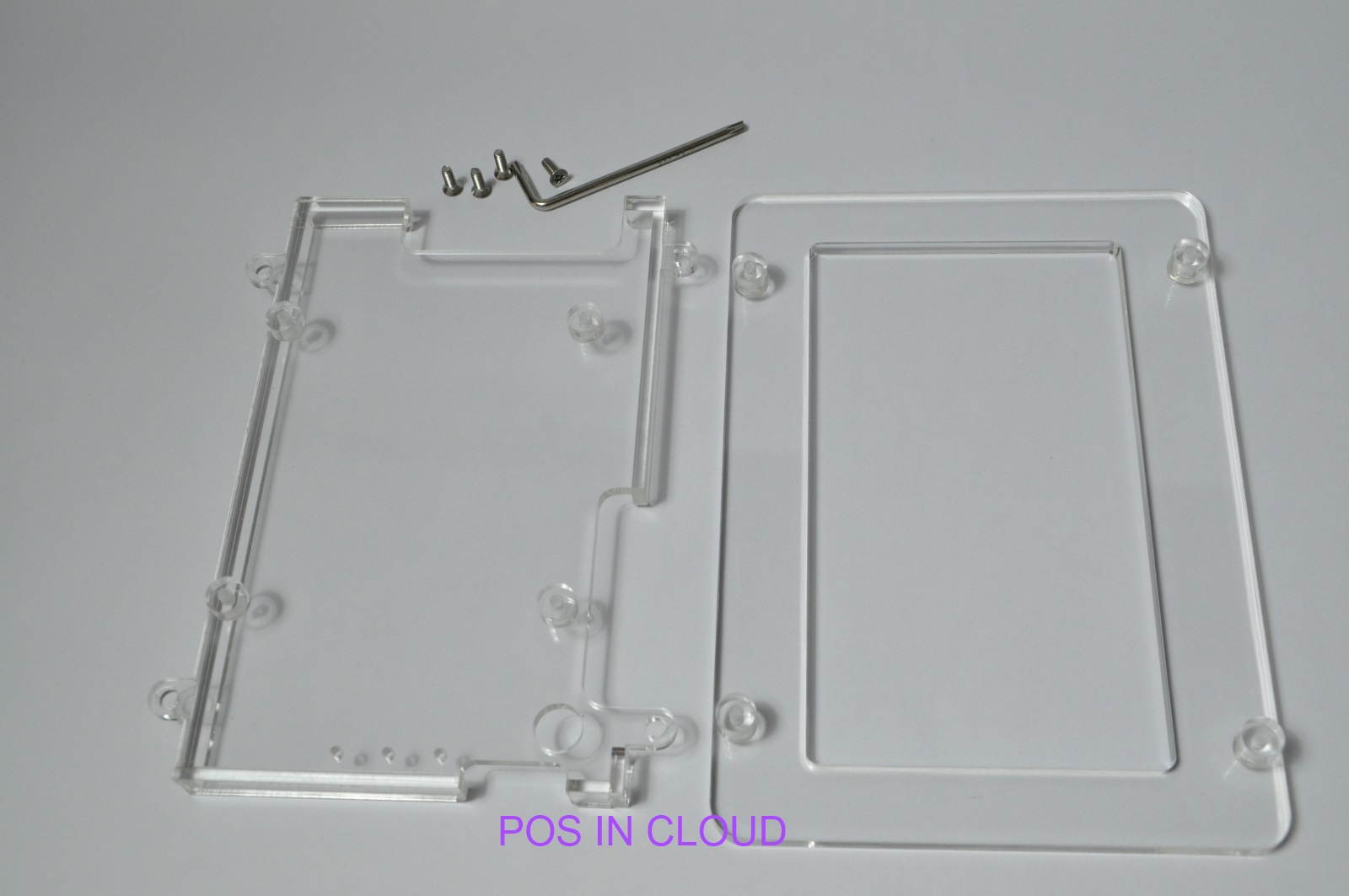 Nexus 7 VESA Mount Anti-theft Security Enclosure,Clear Acrlyic material for POS, Kiosk, Store Display, Square Card Reader