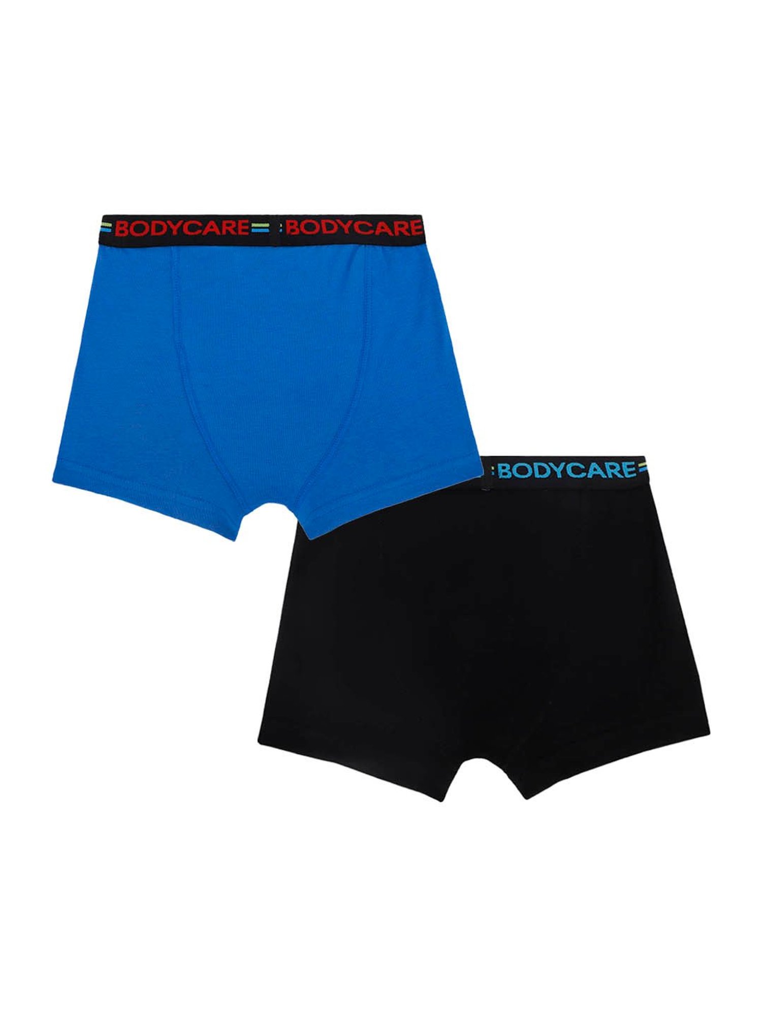 Bodycare Kids Black & Royal Blue Solid Trunks (Pack Of 2)