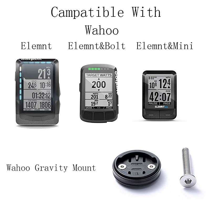 Out-Front Mount for Wahoo Elemnt, Wahoo Gopro Combo Mount,Wahoo Elemnt Mount,Wahoo Bike Mount for Wahoo Elemnt & Elemnt Bolt,Elemnt Mini
