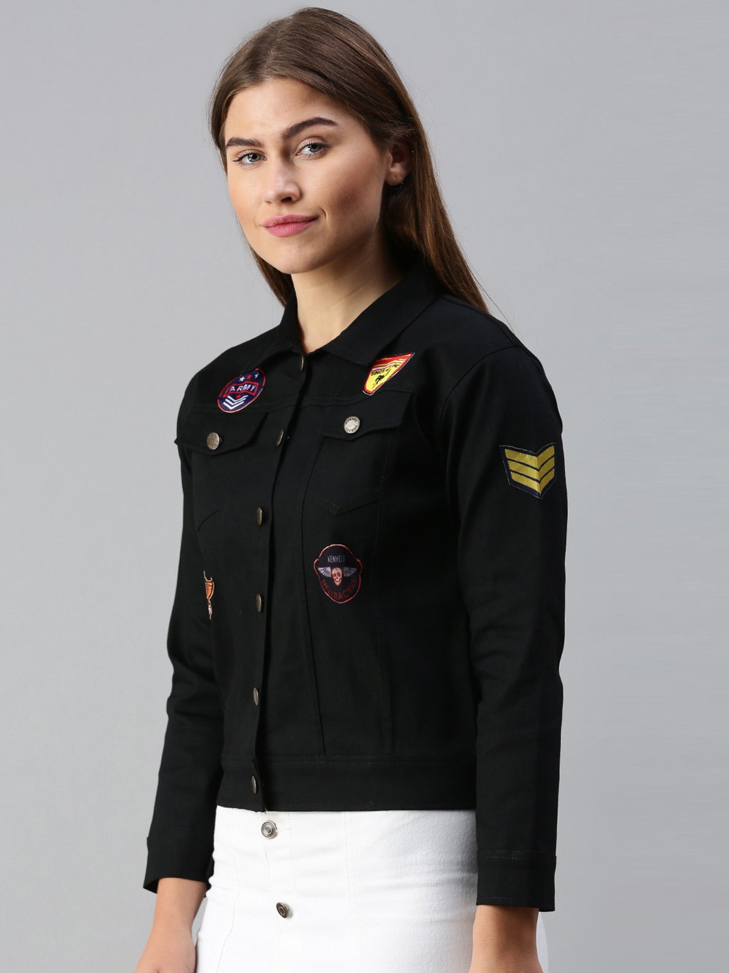 VOXATI Black Regular Fit Jacket