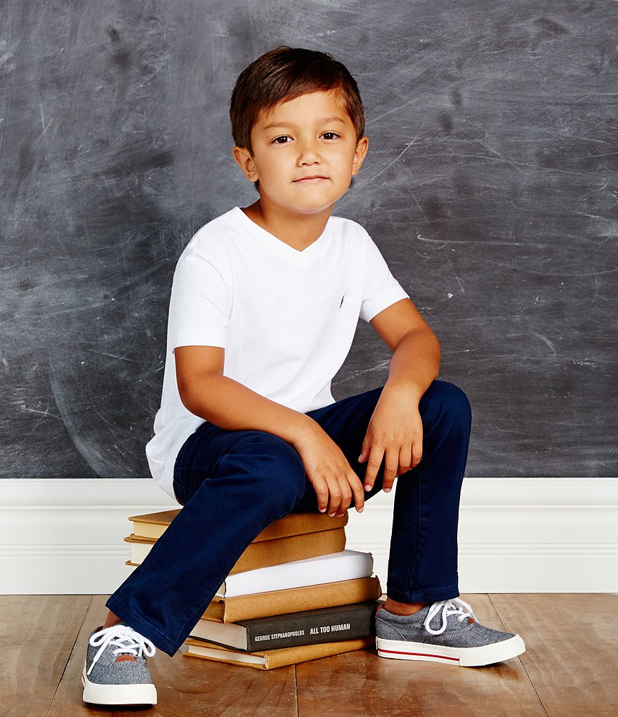 Class Club Little Boys 2T-7 Modern Fit Comfort Stretch Synthetic Pants