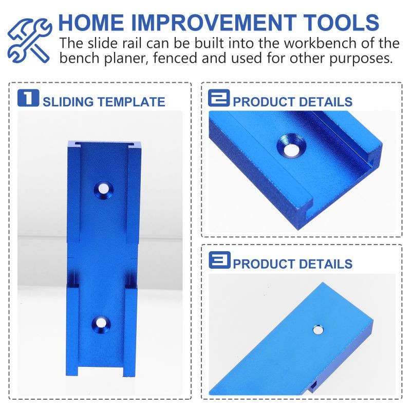 1Pc Rustproof Practical Convenient Durable Woodworking Accessory Woodworking Tool Woodworking Prop Sturdy Easy Saws Table Cross Connector Track Connector Miter Track Jig Fixture for Worker Home