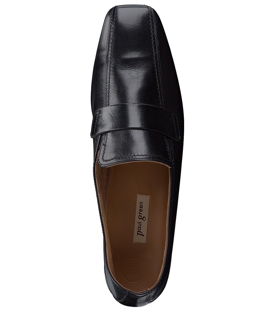 Paul Green Elise Flat Leather Square Toe Dress Loafers
