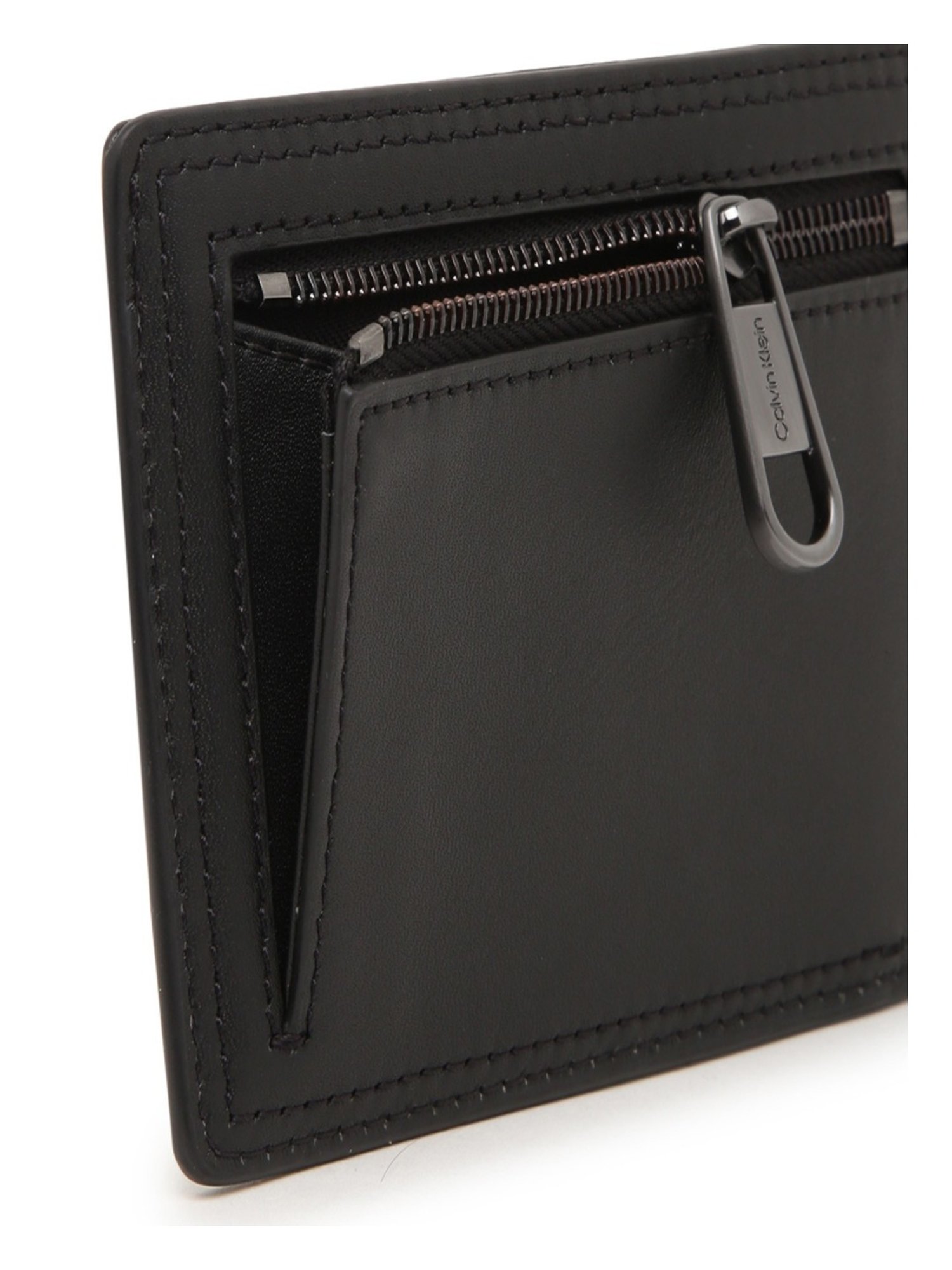 Calvin Klein Black Logo Card Case