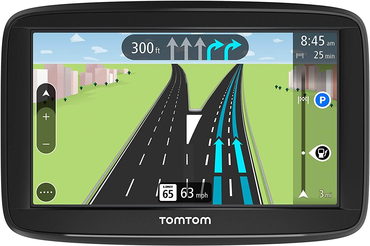 TomTom Via 1525M 5-Inch GPS Navigation Device with Free Maps of North America, Advanced Lane Guidance and Spoken Turn-By-Turn Directions