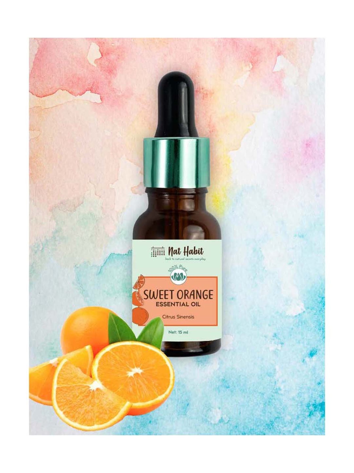 Nat Habit Pure Sweet Orange Essential Oil - 15 ml
