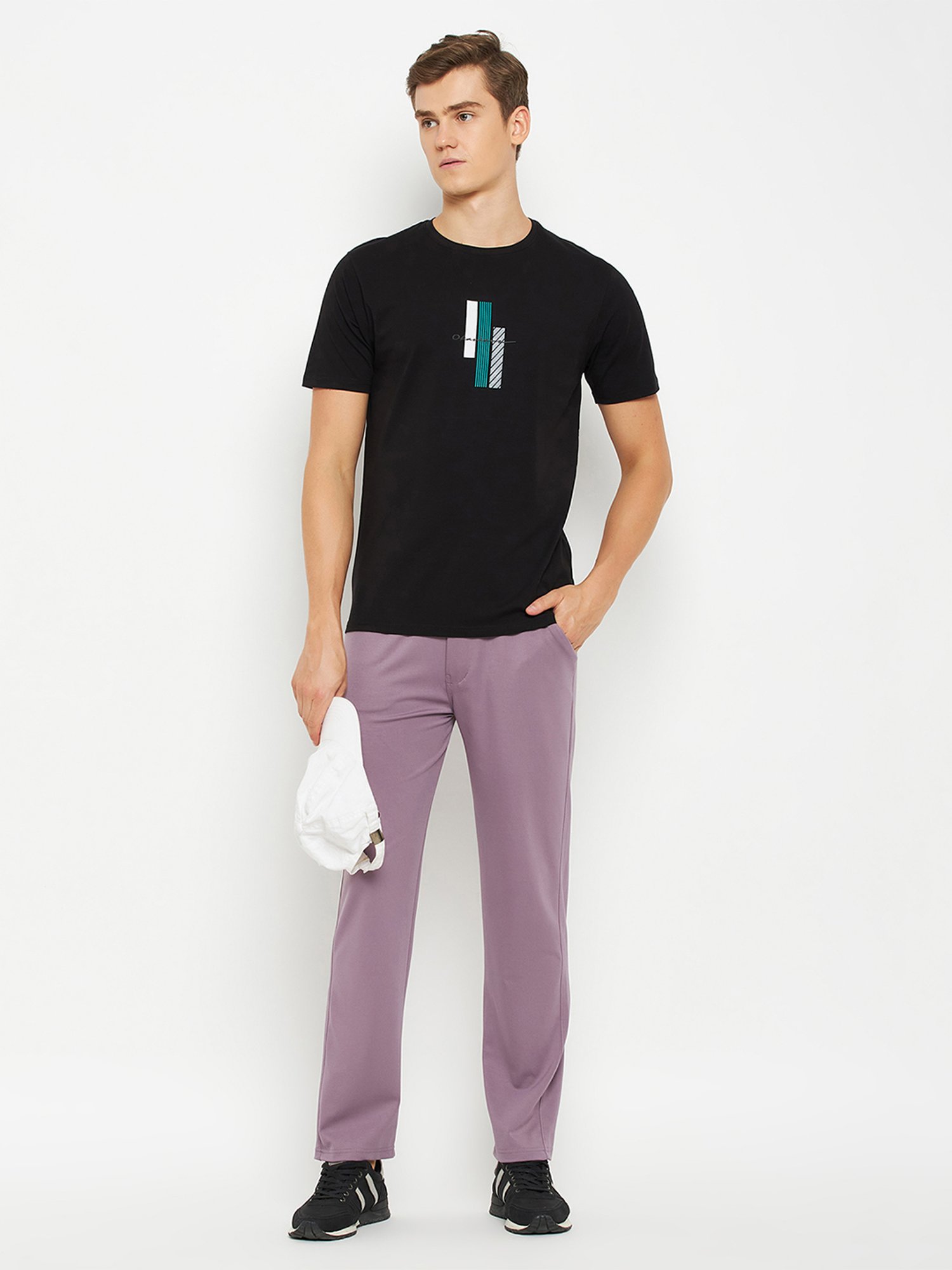 Okane Mauve Regular Fit Trackpants