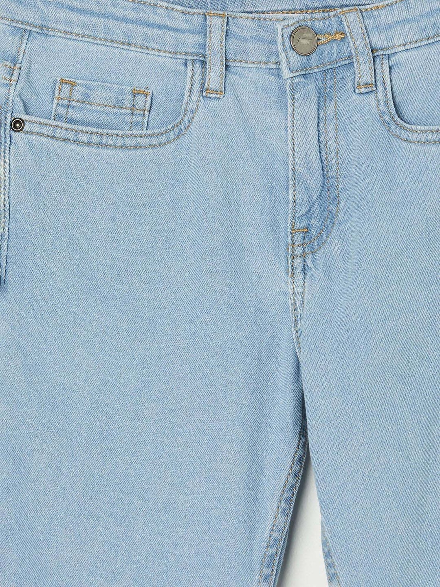 Fame Forever by Lifestyle Girls Blue Cotton Slim Fit Jeans