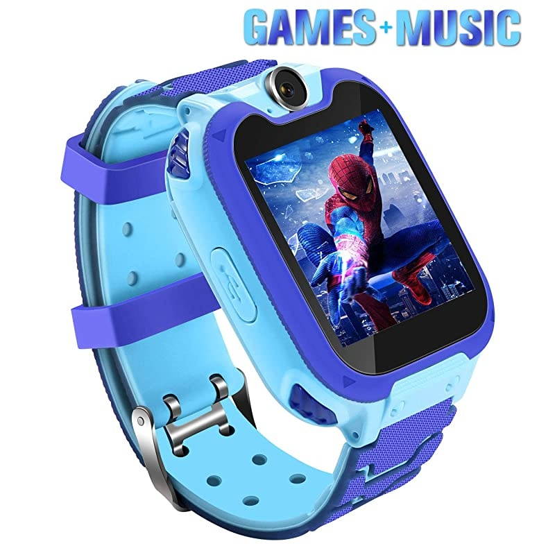 Watch for Kids (4 Colors),Age 3-12 Years Boys Girls with 7 Puzzle Games Music Camera Two-Way Call SOS,Touch Screen for Children Birthday New Year Gift