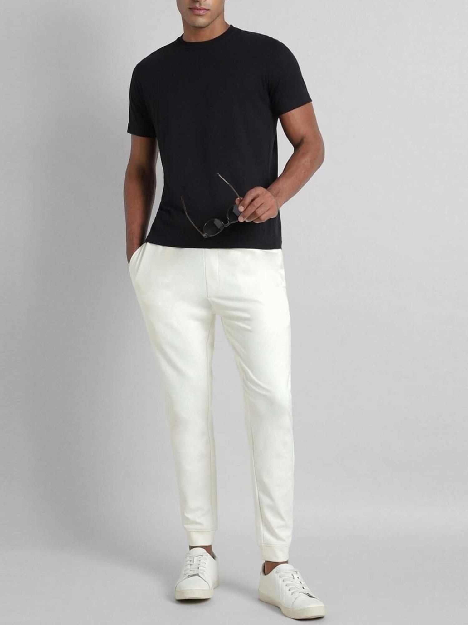 Simon Carter London White Slim Fit Joggers